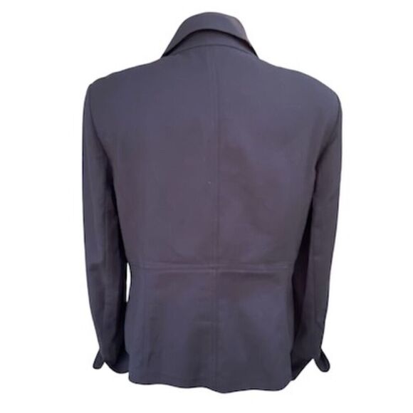 Ellen Tracy Blazer Sz. 14 Hidden Buttons classic Black Professional Preppy - Picture 4 of 9